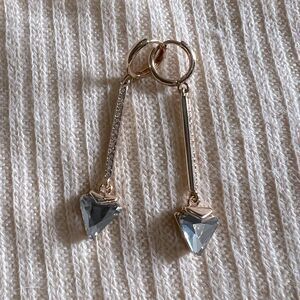 Nordstrom Good Plated Cubic Zirconia Arrow Drop Earrings
